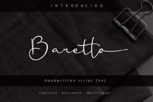 Baretto: A Handwritten Font for Editorial Design