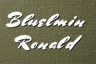 Bluelmin Ronald: A Bold Handwritten Font for Makers