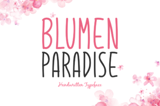 Blumen Paradise: A Handwritten Font for Editorial Design