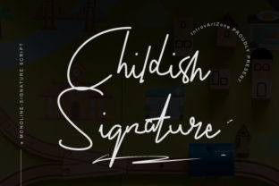 Childish Signature: A Versatile Handwritten Typeface for Modern Branding