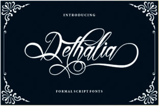 Dethalia: An Elegant Script Font for Editorial Design