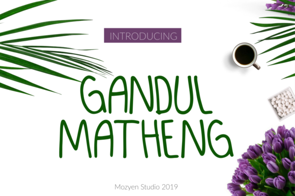 Gandul Matheng: A Script Font for Bold Branding