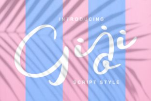 Giji: A Script Font for Digital Branding
