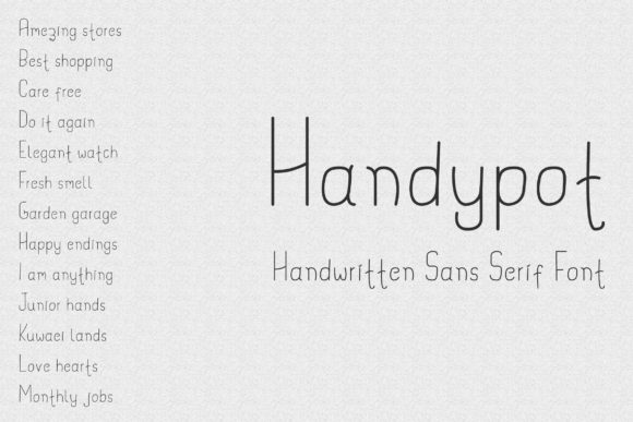 Handypot: A Playful Typeface for Digital Marketing