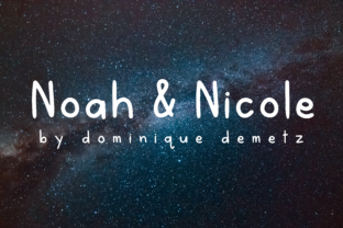 Noah Nicole: A Readable Script Font for Crafters